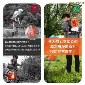 草刈り機 草刈機 エンジン 芝刈り機 背負い式...の詳細画像1