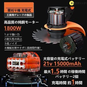 電動 草刈り機 芝刈り機 伸縮式 角度調整 替...の詳細画像1