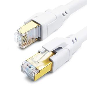 CAT8 LANケーブル 1m 2本セッ，DDMALLテゴリー8イーサネットケーブル ルーター モデム PC スイッチ ハブ ラップトップ ゲーム X