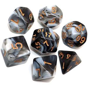 Yourandoll 7個 多面体のダイス サイコロ 16mm D20 D12 D10 D8 D6 D4 Dungeons and Dragons