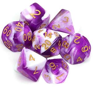 Yourandoll 7個 多面体のダイス サイコロ 16mm D20 D12 D10 D8 D6 D4 Dungeons and Dragons