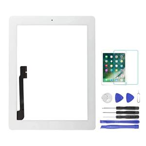 SRJTEK For ipad 3 A1416 A1430 A1403交換修理用タッチパネル/手書きパネル/タッチスクリーン 前面ガラスパネル 交換キ