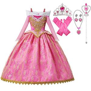 プリンセスドレス ドレス 子供 ピンク 眠れる森の美女 Cosplay