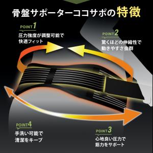 骨盤サポーター ココサポ スポーツ 育児 腰 ...の詳細画像2