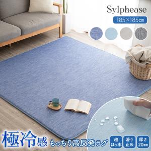 ラグ はっ水 撥水 撥水ラグ 夏 接触冷感 カーペット マット ラグマット ひんやり 冷感 厚手 滑り止め加工 すべり止め 2畳 正方形 長方形 夏用 省エネ