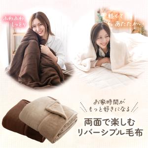 毛布 2枚合わせ 厚手 ダブル 軽い 暖かい ...の詳細画像1