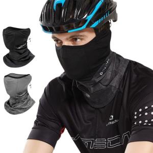 冷感マスク メッシュ フェイスカバー 反射テープ ひんやり 夏用 UVカット フェイスマスク ネックガード スポーツ マスク 自転車