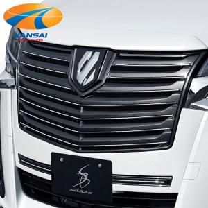 ノブレッセ アルファード 30系 後期 マークレスグリル メッキ調の未