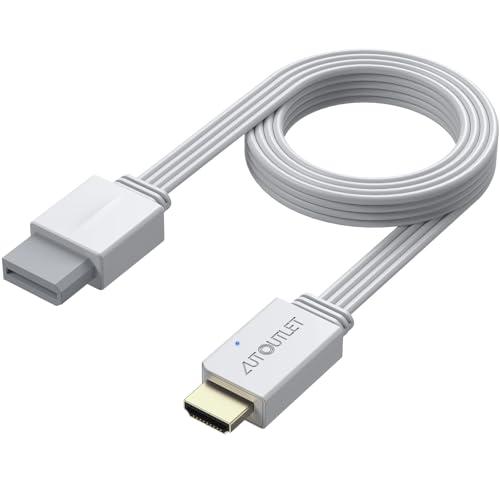 AUTOUTLET Wii to Hdmi アダプタ 統合デザイン 1.5M 変換ケーブル wii ...