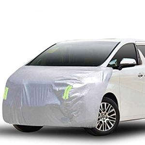 LINFEN ボンネットカバー 防炎フロント保護カバー 車カバー 車載用ヘッドライト 日焼け防止とアンチエイジング 裏側起毛素材で、スパンレース綿 (ミ