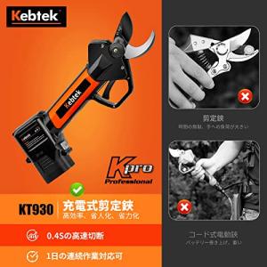 Kebtek 電動剪定バサミ 日本製テフロン非...の詳細画像4