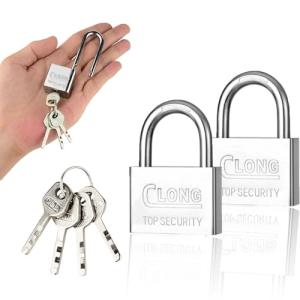 南京錠 2個セット ステンレススチールパドロック セキュリティロック