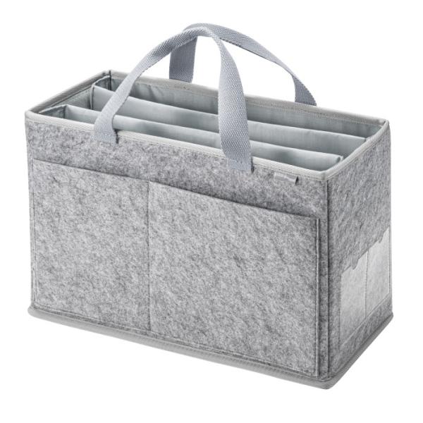 サンワサプライ BAG-TW9GY フェルトBOXバッグ SANWASUPPLY
