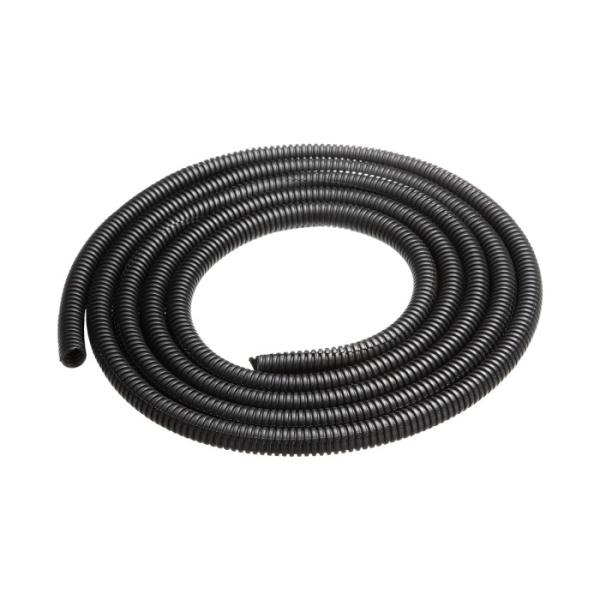 サンワサプライ CA-302 コルゲートチューブ(ブラック・2m巻き・内寸直径7.4mm) SANW...