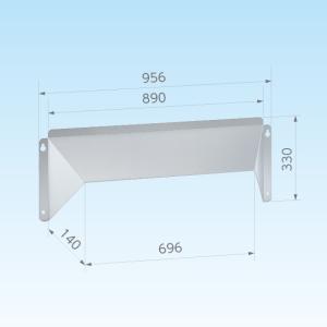 日晴金属 NISSEI C-RZJ2 クーラーキャッチャー 防雪屋根 塩害地向け go