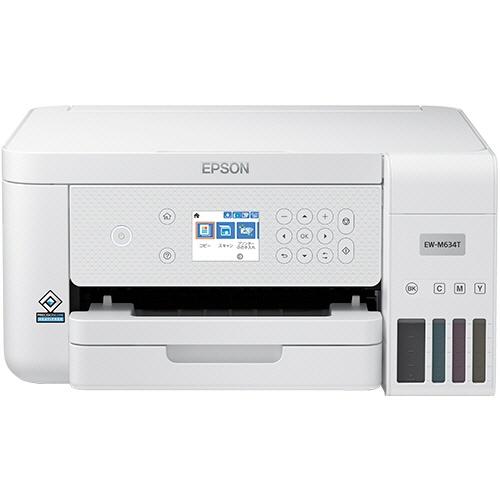 エプソン EW-M634T エコタンク搭載モデル A4カラーインクジェット複合機 本体カラー白 EP...