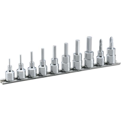 TONE HH310 ヘキサゴンソケットセット(ホルダー付) 10pcs 差込角9.5mm トネ