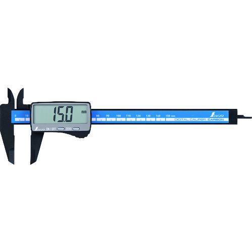 シンワ測定 19990 デジタルノギス カーボンファイバー大文字 150mm SHINWA