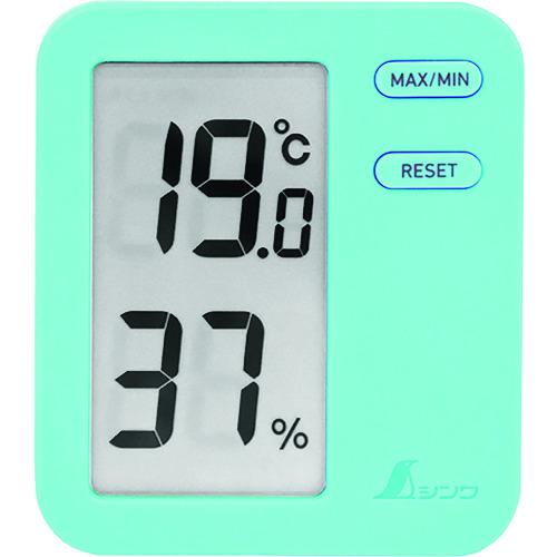 シンワ測定 73048 デジタル温湿度計 Home A ブルー クリアパック SHINWA
