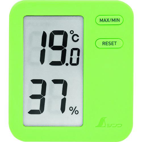 シンワ測定 73049 デジタル温湿度計 Home A グリーン クリアパック SHINWA