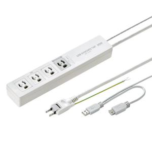 SANWA SUPPLY（サンワサプライ） パソコン連動タップ 3P 4個口 2m 電源