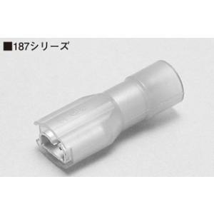 ニチフ 差込形接続端子 FA形 赤透明 TMEDN480509-FA (100個入)