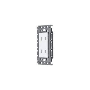 パナソニック WTL135248W アドバンス 埋込扉付ダブルコンセント(絶縁枠付) (セラミックホ...