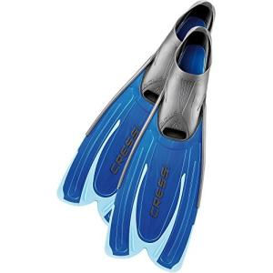 Cressi シュノーケリング スイム フィン  ロングブレード フルフット ブルー 35/36 CA206235