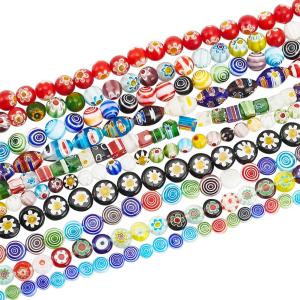 PH PandaHall 10 Strands Assorted Lampwork Beads Ra...