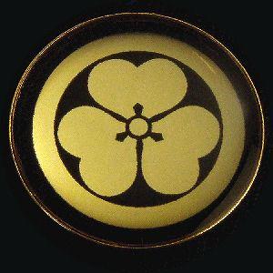 家紋ストラップ《丸に片喰》