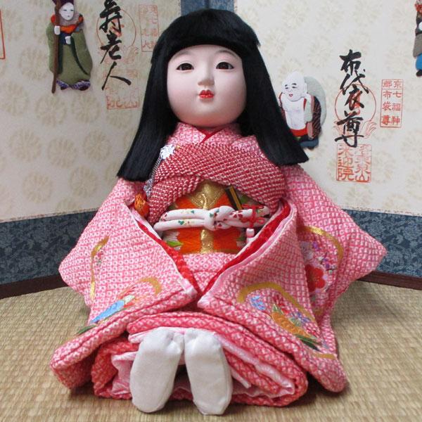 京製尺二市松人形　スワリ（尺二）（女）【送料無料！】【熊倉聖祥】