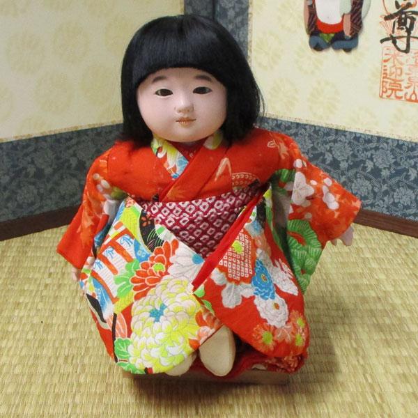 京製市松人形　スワリ（女）【送料無料！】【松乾斎東光】