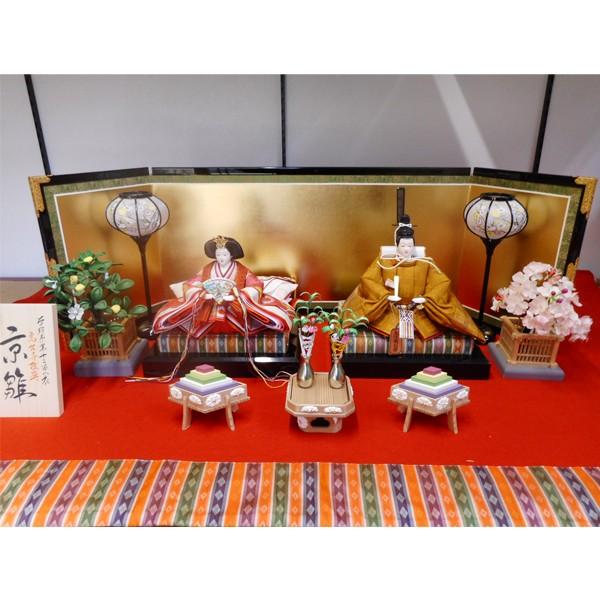 【雛人形】京製十番親王飾り（黄呂染） 【送料無料！】