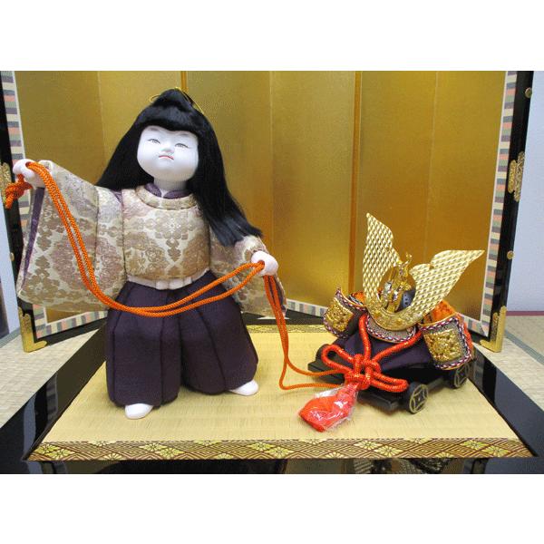 五月人形　京製木目込人形　兜差し