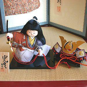 五月人形　京製木目込人形　兜曳