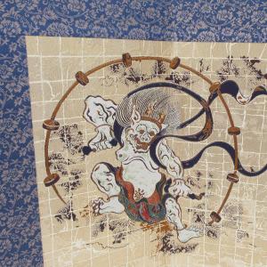 西陣織 屏風(風神雷神) 【送料無料!】の詳細画像1