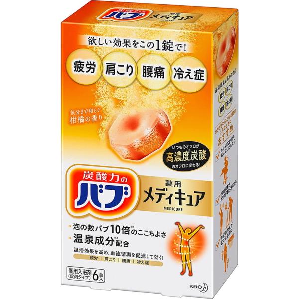 花王 バブ メディキュア 柑橘の香り 6錠入
