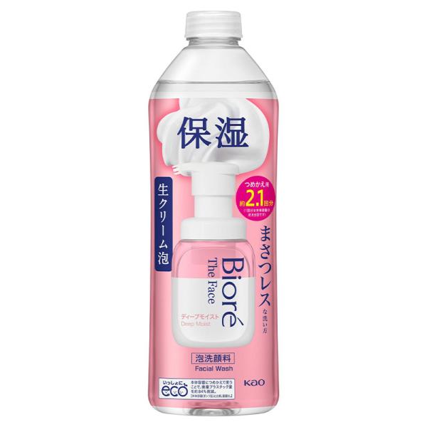 花王 ビオレ ザフェイス 泡洗顔料 ディープモイスト つめかえ用 340ml