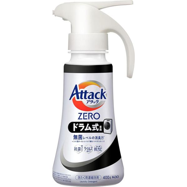 花王 アタックZERO ドラム式専用 洗濯洗剤 ワンハンドタイプ 本体 400g