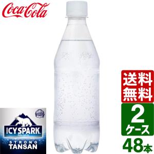 【2ケースセット】アイシー・スパーク from カナダドライ 強炭酸水 無糖 ラベルレス 430ml ペットボトル 1ケース×24本入 送料無料