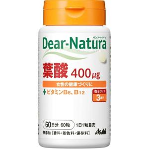 【使用期限2024年8月末】アサヒグループ食品 ディアナチュラ 葉酸 60日分 60粒｜rakushindenki