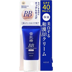 コーセー 雪肌精 ホワイト BBクリーム モイスト 02 普通の明るさの自然な肌色 30g｜rakushindenki