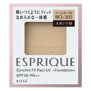 コーセー エスプリーク シンクロフィット パクト UV ファンデーション BO-305 ベージュオークル SPF26 PA++ 9.3g｜rakushindenki