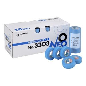 KAMOI 3303NEO マスキングテープ 21mm x 18m 600巻入 カモ井（KAMOI） カモ井加工紙 NO.3303-NEO 21mm×18M[600巻入]躯体