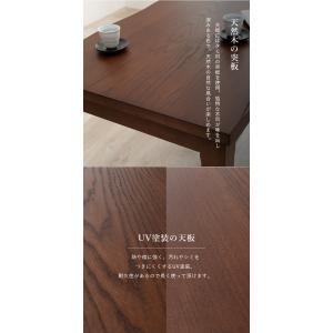 ダイニングこたつテーブル 椅子掛け布団付き4点...の詳細画像5