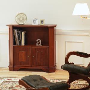 MUSTBUY 本棚 ブックラック おしゃれ アンティーク クラシカル 木製