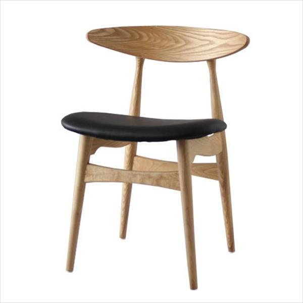 ダイニングチェア 椅子 おしゃれ ハンスJウェグナー 北欧モダン ミッドセンチュリー 木製 レザー ...