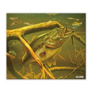 ファブリックパネル アートフレーム 釣り 魚 イラスト 壁掛け ウォール