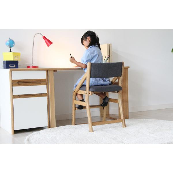 学習椅子 デスクチェア おしゃれ ナチュラルモダン 高さ調節 完成品 安全安心 頑丈 木製 子供 キ...