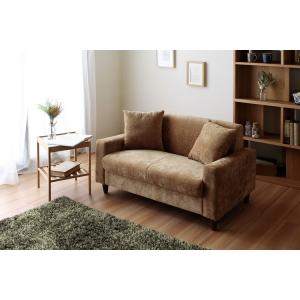 ソファー 2人掛け コーデュロイ おしゃれ ナチュラル レトロ 完成品 二人掛け コンパクト ファブ...